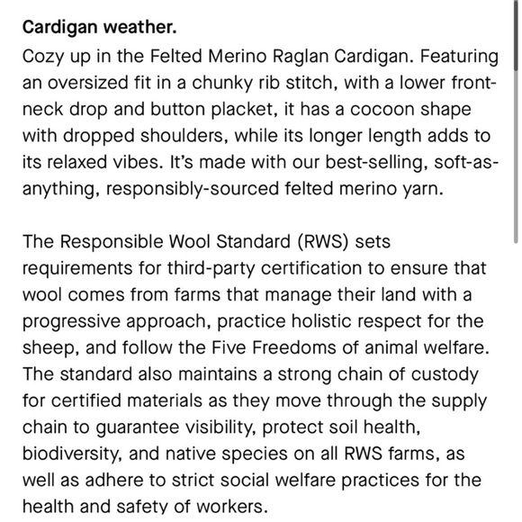 The Felted Merino Cocoon Cardigan - Picture 4 of 7